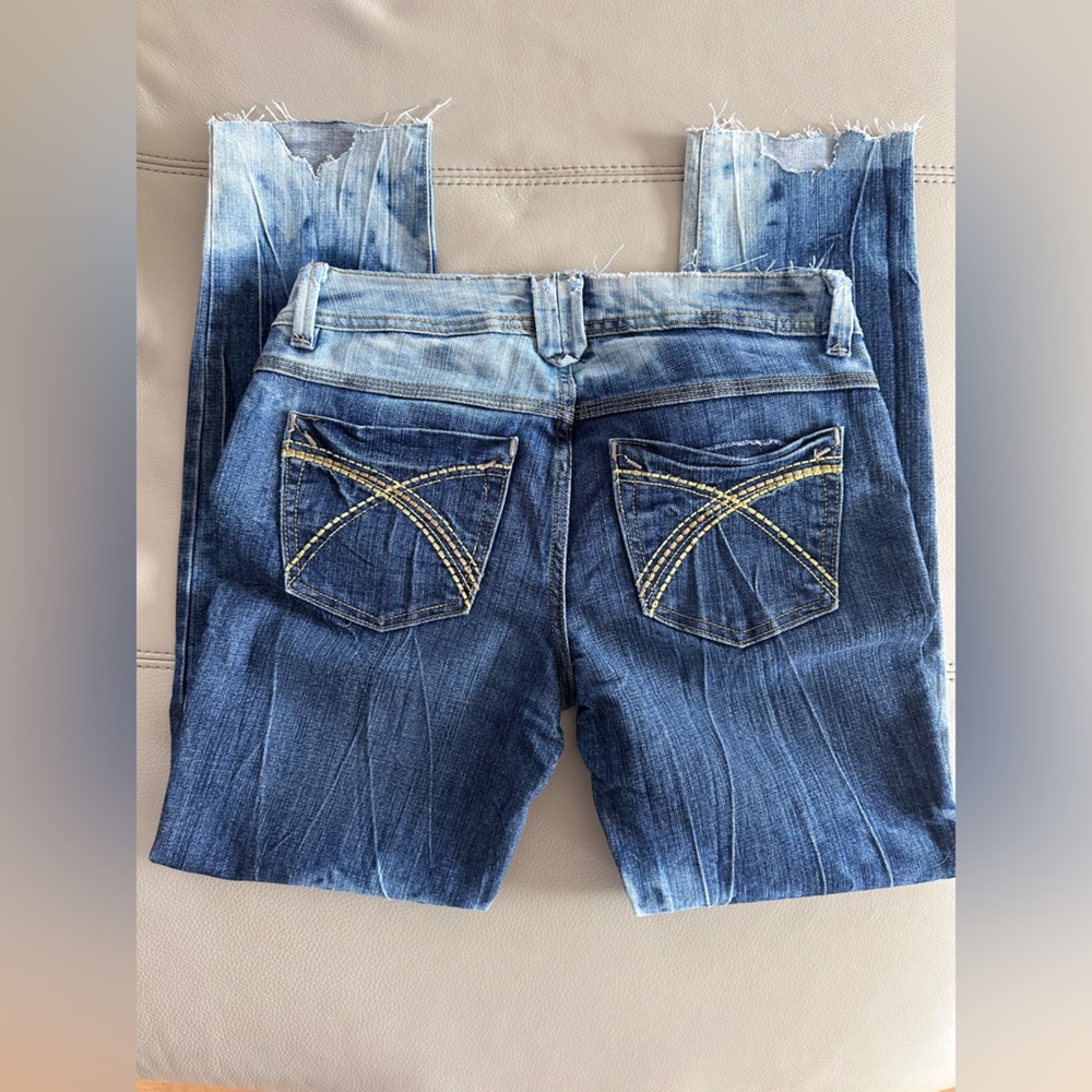 Baby Phat Iconic Distressed Blue Skinny Jeans - Picture 3 of 11